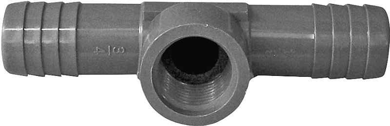 TEE POLY 3/4BARB X 1/2FPT     