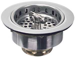 STRAINER SINK TWIST 3-1/2IN SS