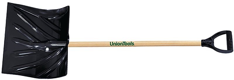 SHOVEL SNOW WOOD HANDLE 50.5IN