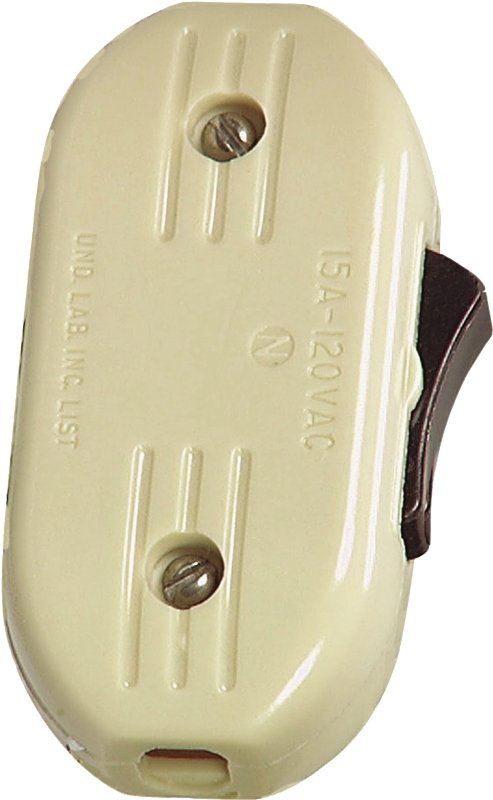 SWITCH CORD SPFT 3AMP HD IVORY