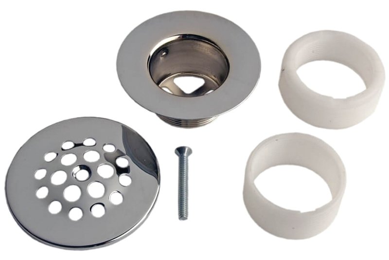 TUB DRAIN STRAINER CHROME     