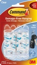 HOOK UTILITY MINI W/STRIP CLR 