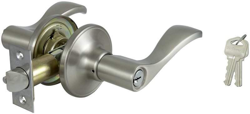 LEVERSET LYE ENTRY SATIN NICKL
