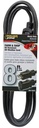 CORD EXTN BLACK 14/3 SJTOW 8FT