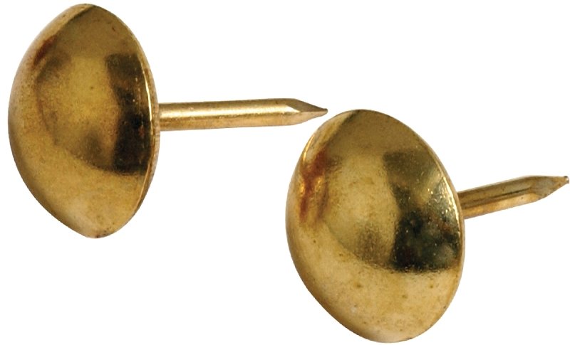 NAIL FURN ROUND LG BRASS      