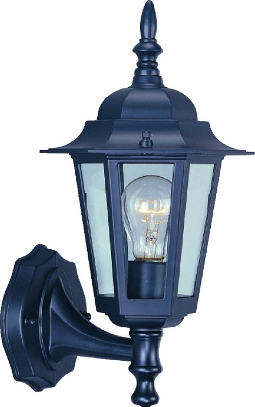FIXTURE PORCH WLMT 1LT BLACK  