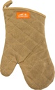 Brown Canvas and Leather BBQ Grilling Mitt
