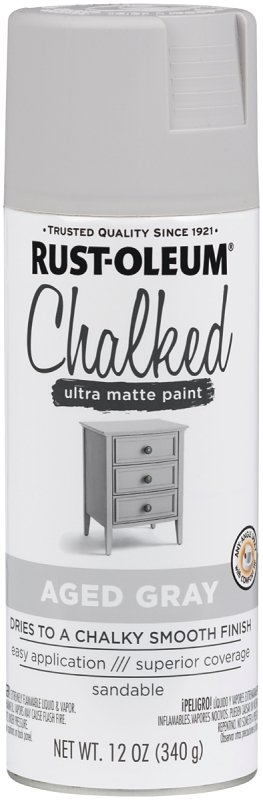 PAINT SPRAY CHALKED AGED GRAY 