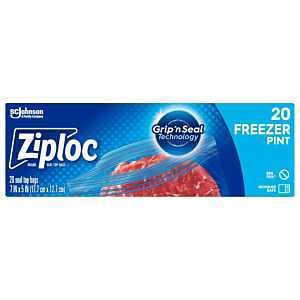 BAG FREEZER ZIPLOC 1 PINT     