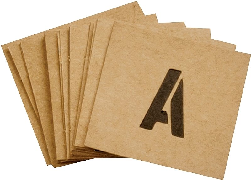 STENCIL NUMBER/LETTER 1IN KIT 