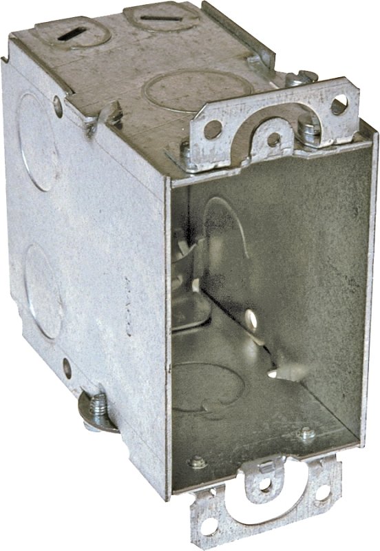 SWITCHBOX STEEL 3-1/2IN W/EARS