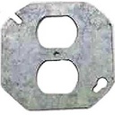COVER BOX ROUND FLT DUPLEX 4IN