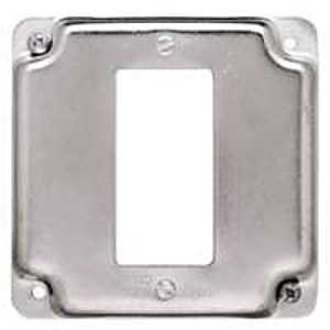 COVER BOX SQ STL 1G GFCI 1/2IN