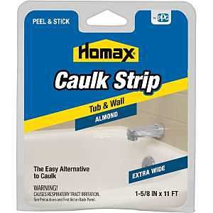 CAULK STRIP TUB WHT 7/8INX11FT