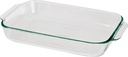 BAKE DISH GLASS RECTANGLE 3QT 