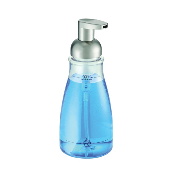 Foaming Soap Dispenser Pump with Brush - Brushed Nickel