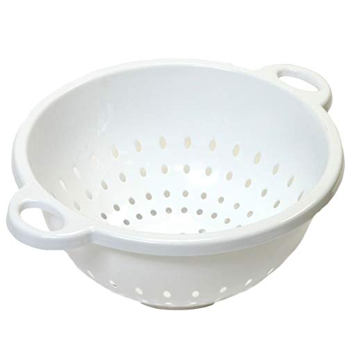 White Kitchen Colander Strainer Bowl