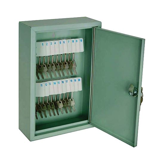 20-Key Capacity Key Storage Box - 11.8" x 7.8" x 3.15"