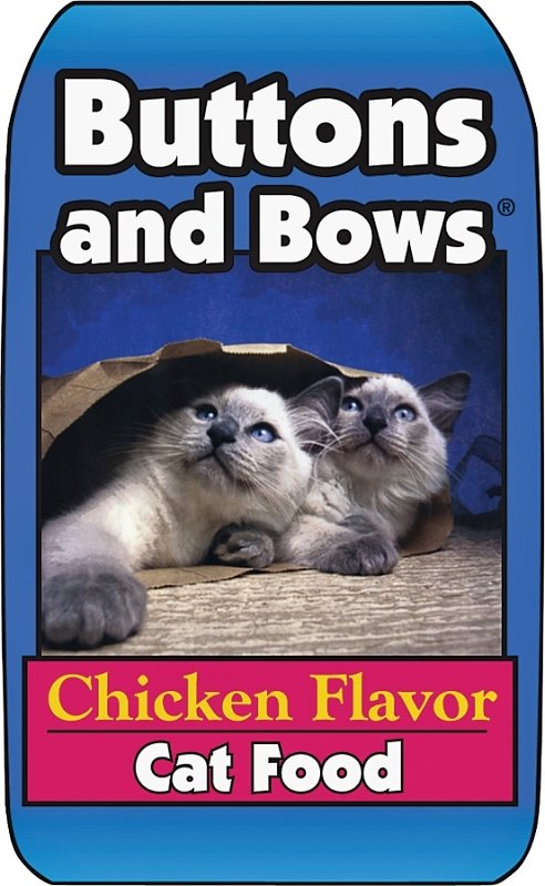 FOOD CAT BUTTON/BOWS 20LB     