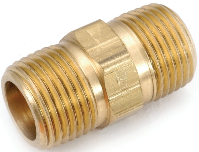 NIPPLE HEX BRASS MPT 1/8      