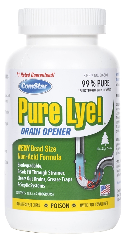 Pure Lye Drain Opener - 1 Pound Container