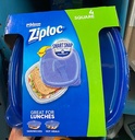 Ziploc Square Food Storage Container 24oz Clear
