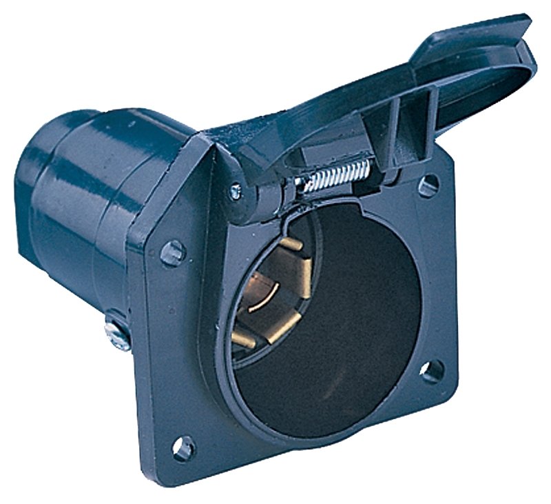 SOCKET PLS ROUND CAR END 7POLE