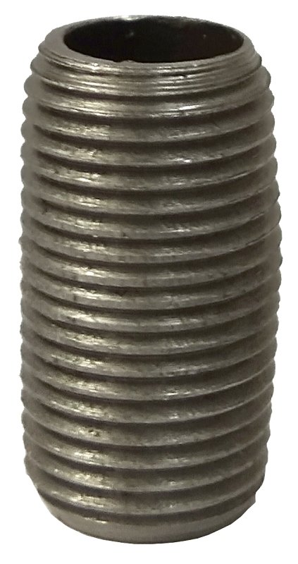 PIPE NIPPLE BLACK 1/4XCLOSE   