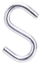 HOOK S STEEL 1-1/2IN BRIT ZINC