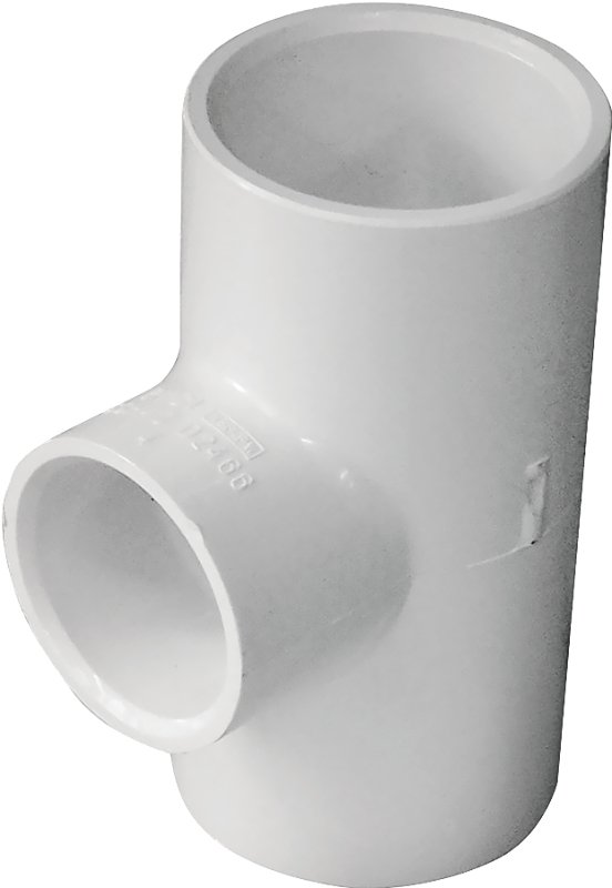 TEE PVC SLIP 1X1X3/4 IN       
