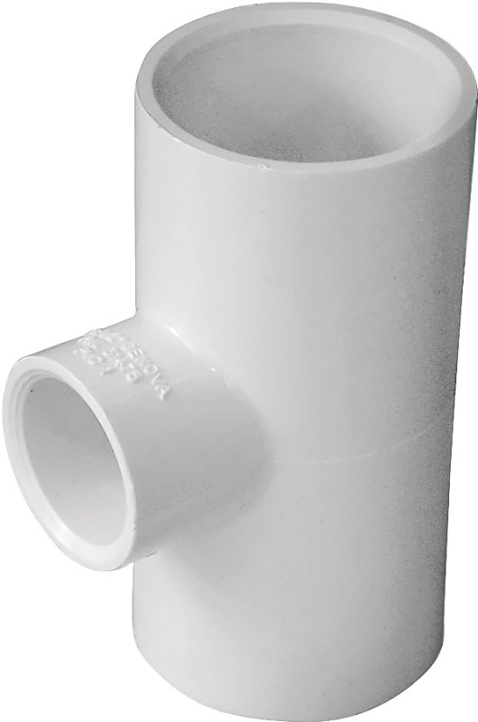 TEE PVC SLIP 1X1X1/2 IN       