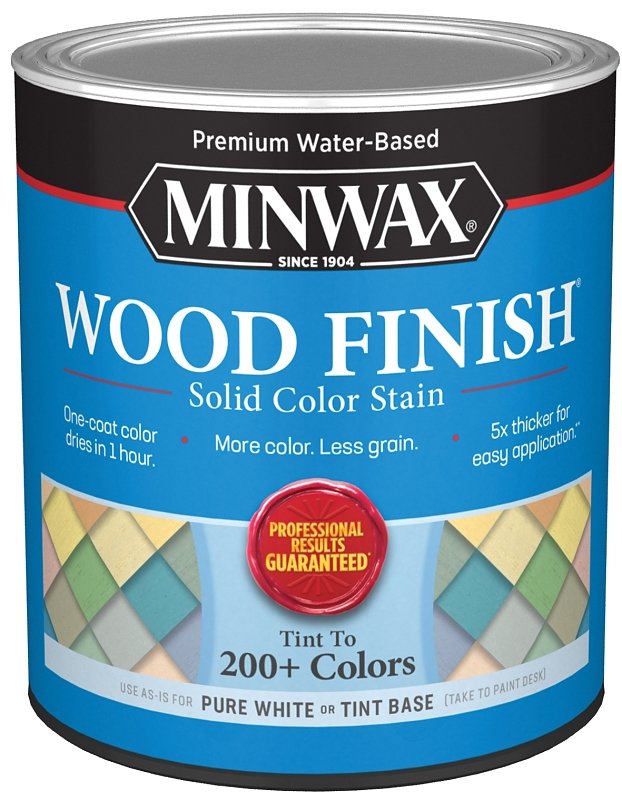STAIN WOOD SOLID PURE WHITE   