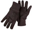 GLOVES HVY WT BROWN JERSEY XL 