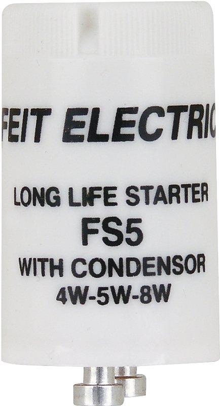 STARTER FLUOR W/CNDSR 4W 5W 8W
