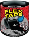 TAPE FLEX BLACK 4IN X 5FT     