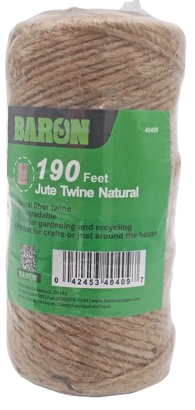 TWINE JUTE NATURAL 190FT      