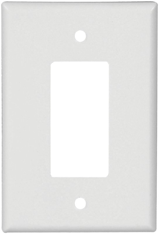 WALLPLATE 1 GANG OVRSZ WHITE  