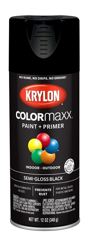 PAINT SPRY SEMI-GLOSS BLK 12OZ
