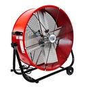 FAN BARREL 1/4HP 24IN RED/YELW