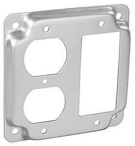 Southwire G1951-UPC 4 in. GFCI & Duplex Outlet Square Device Box Cover