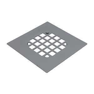 Danco 4-1/4 in. Brushed Nickel Square Stainless Steel Drain Cover