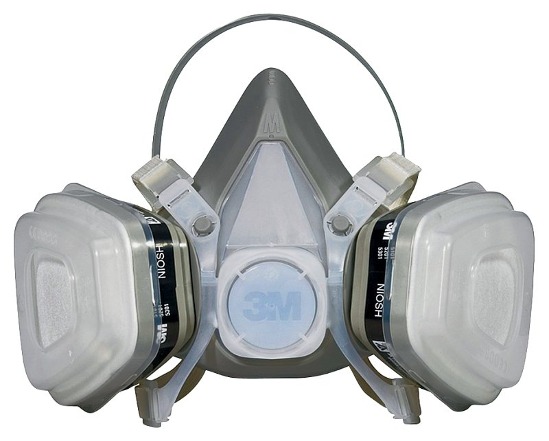 [3457777] 3M P95 Paint Spray and Pesticide Cup Disposable Respirator Gray L 1 Pc