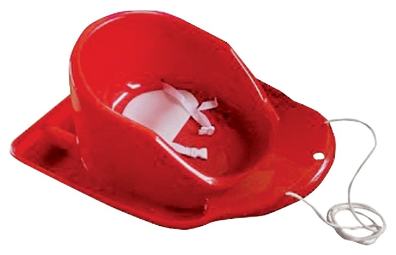 [6140602] Flexible Flyer Toddler Boggan Red Plastic Injection Molded Toboggan 27 L X 10.5 H X 20.25 W in