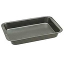 BakeIns Cake Pan, Rectangular, 9 in OAL, Carbon Steel, Non-Stick: Yes, Dishwasher Safe: Yes