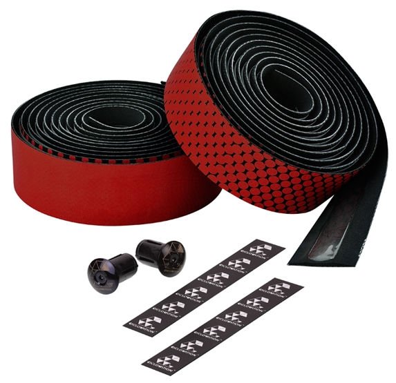 [254617] LEATHER TOUCH-FUSION HB TAPE RED TO BLK