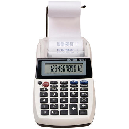 Victor Desktop Printing Calculator with Two-Line Display - Black