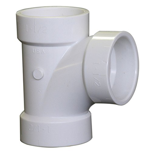 4" x 4" x 2" PVC Sanitary Tee Fitting