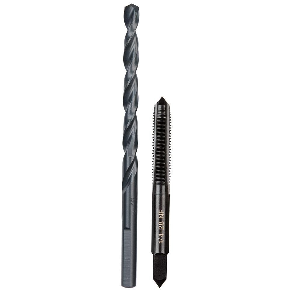 [0327965] Milwaukee 1/4 in -28 NF Straight Flute Plug Tap & #3 Drill Bit - 49-57-5538