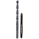 Milwaukee 1/4 in -28 NF Straight Flute Plug Tap & #3 Drill Bit - 49-57-5538