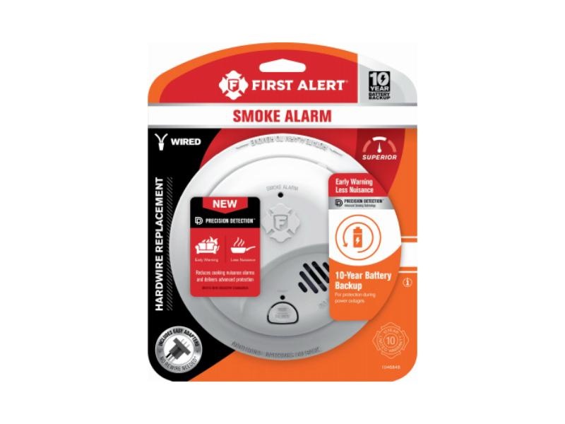 [8495277] First Alert Interconnect Hard-Wired W/Battery Back-up Ionization Smoke Detector 1 Pk